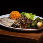 Carne asada con enchilada